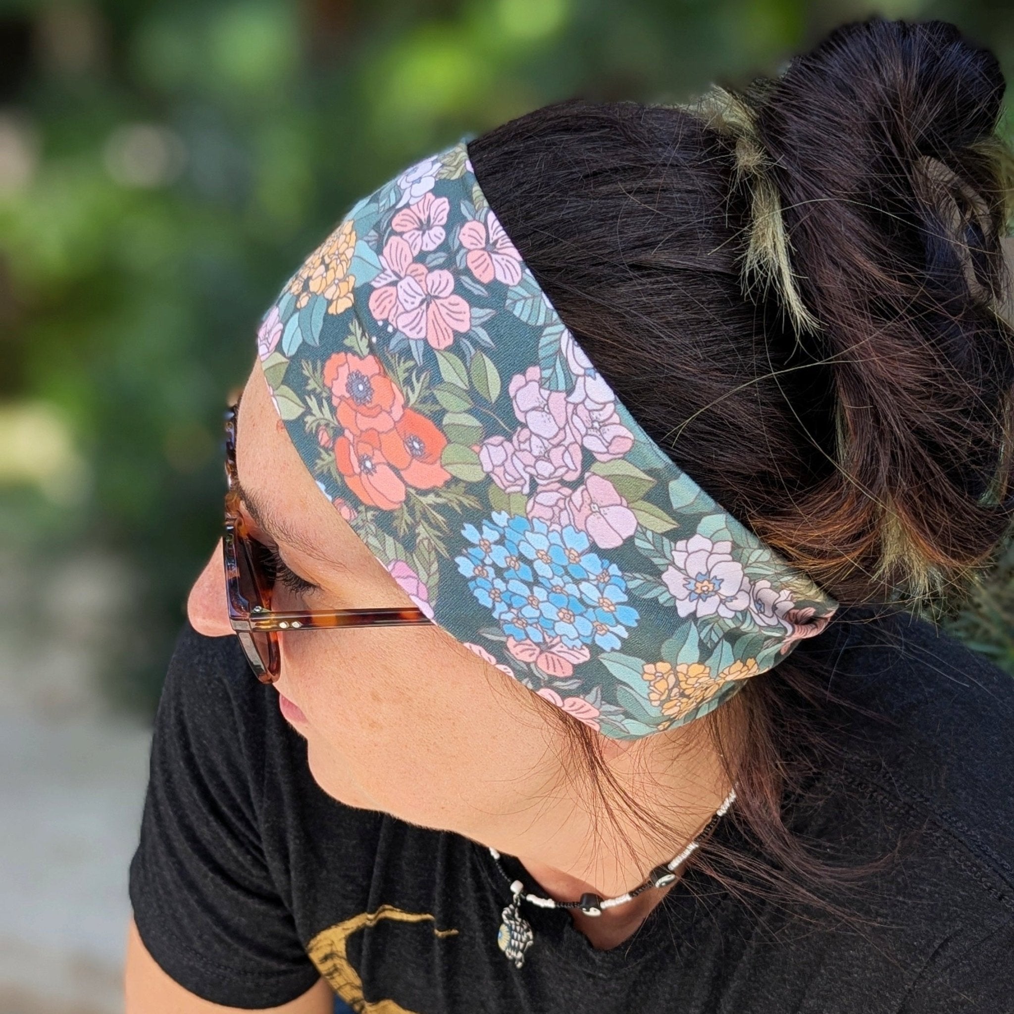 Rosa Floral Stretch Headband - The Sassy Olive