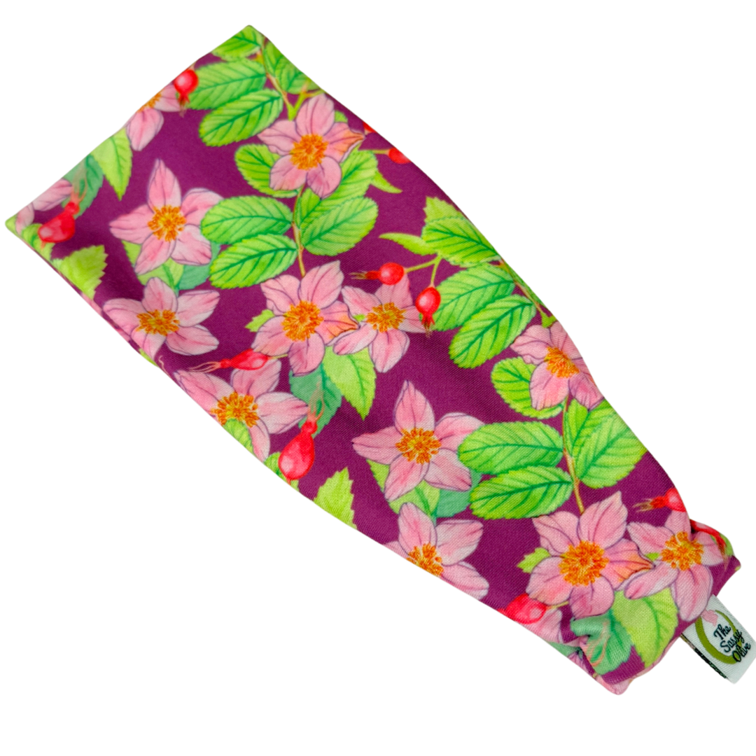 Rosehips and Petals Stretch Headband - The Sassy Olive