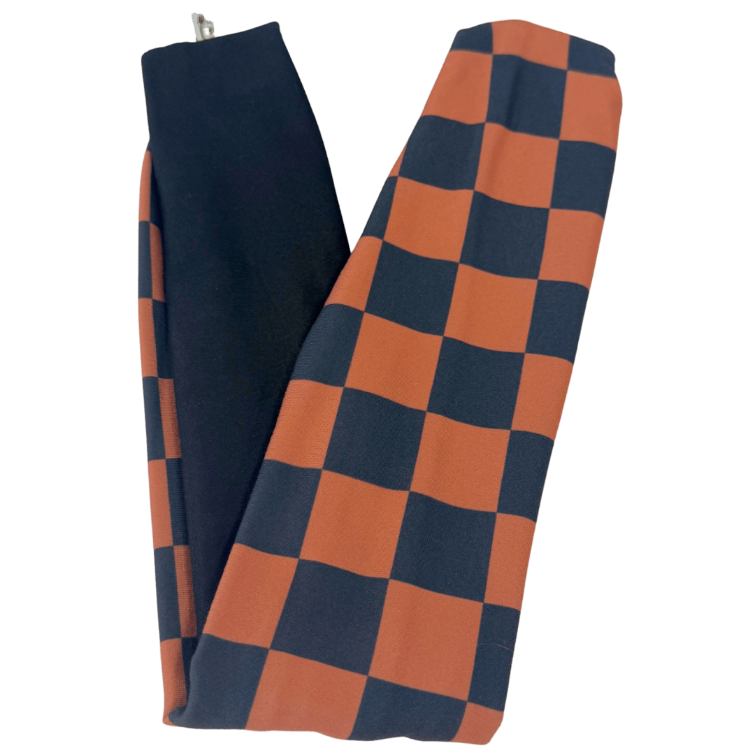 Rust Check Twist Headband - The Sassy Olive