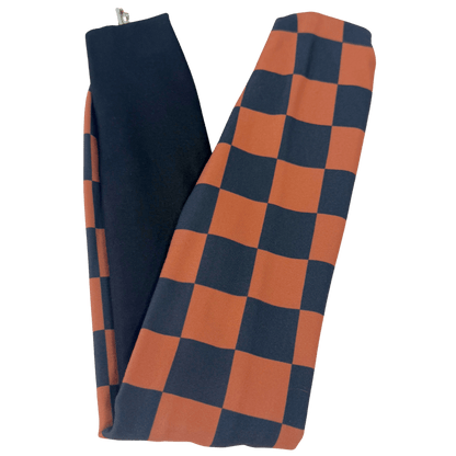 Rust Check Twist Headband - The Sassy Olive