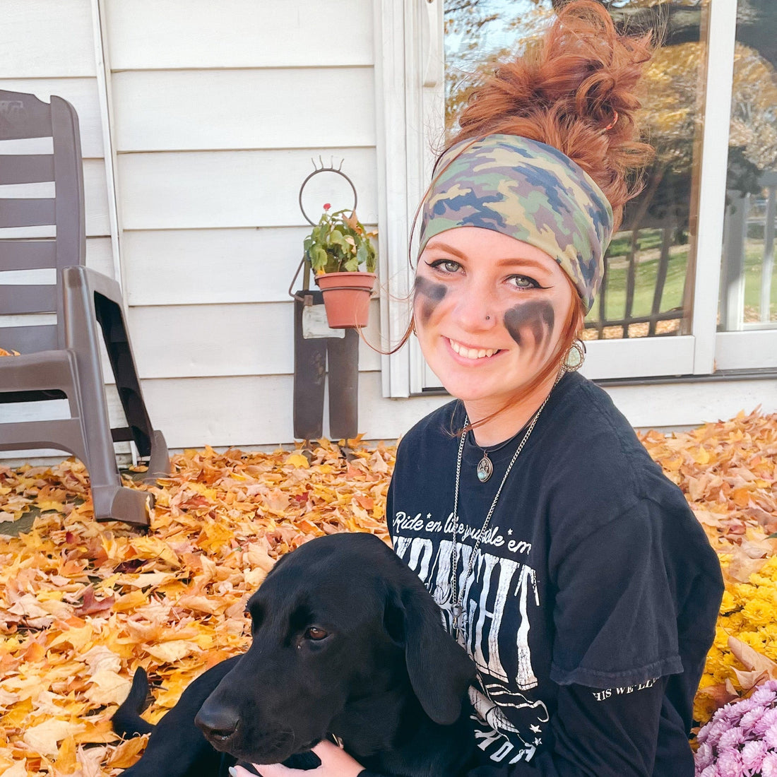 Sage Camo Stretch Headband - The Sassy Olive