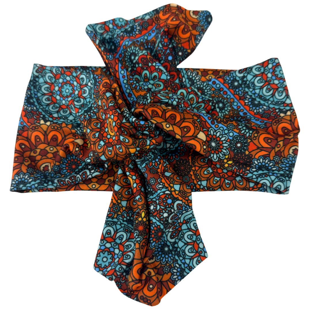 Sahara Paisley Top Knot Headband - The Sassy Olive