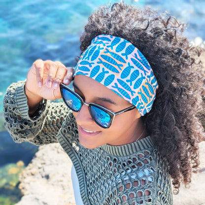 Sardine Grid Stretch Headband - The Sassy Olive