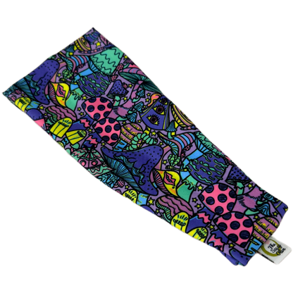 Scribble Mushrooms Stretch Headband - The Sassy Olive