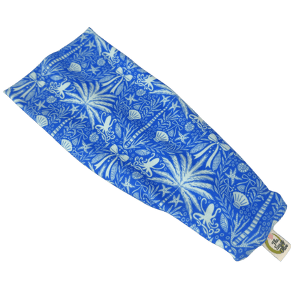 Sea Garden Blue Stretch Headband - The Sassy Olive