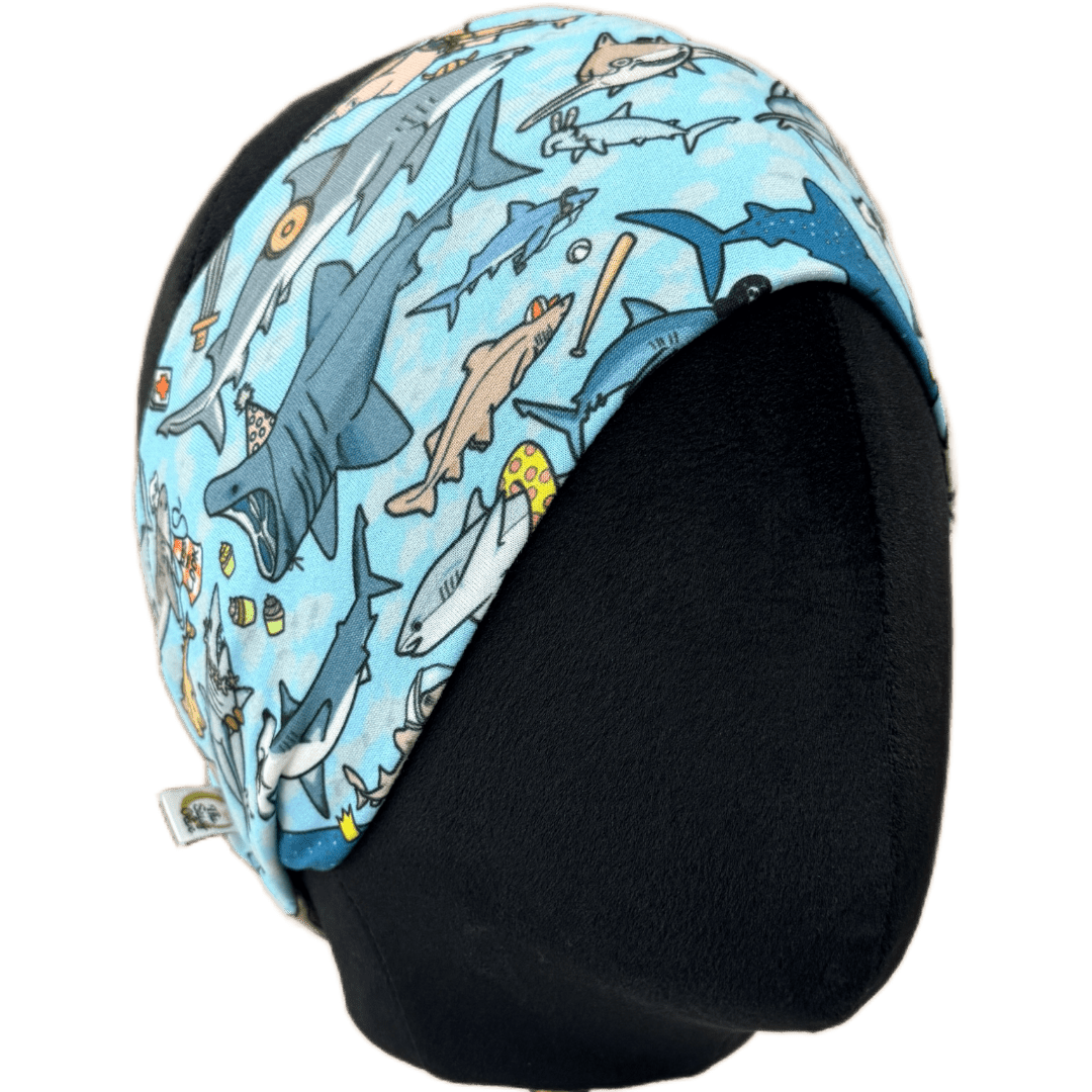 Sharks with Jobs Stretch Headband - The Sassy Olive