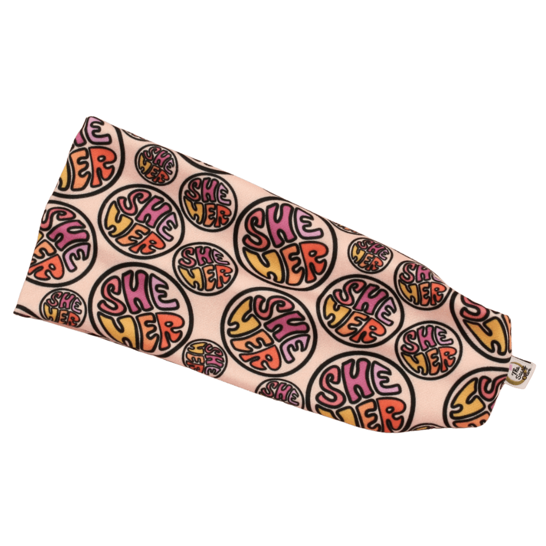 She/Her Pronouns Stretch Headband - The Sassy Olive