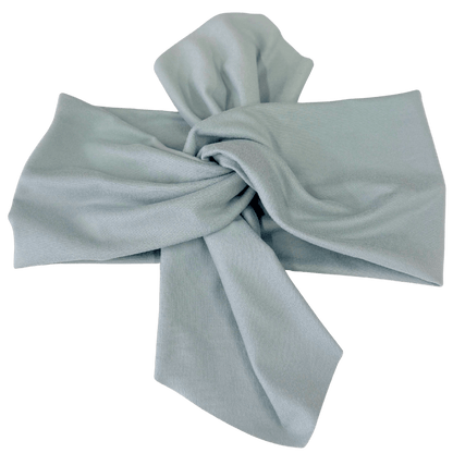 Silver Solid Top Knot Headband - The Sassy Olive