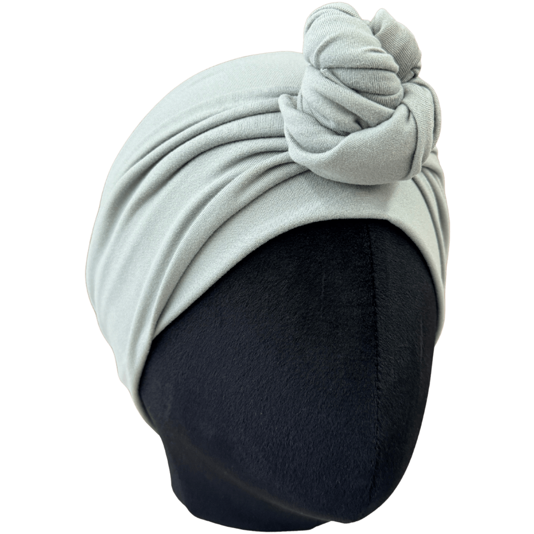 Silver Solid Wrap Headband - The Sassy Olive