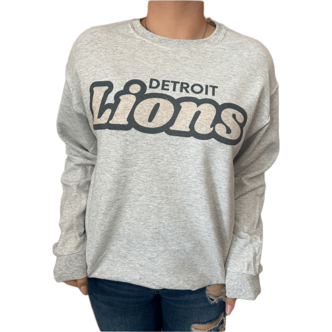 Simply Detroit Ash Grey Crew - The Sassy Olive