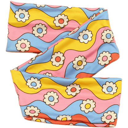 Sixties Gardens Wrap Headband - The Sassy Olive