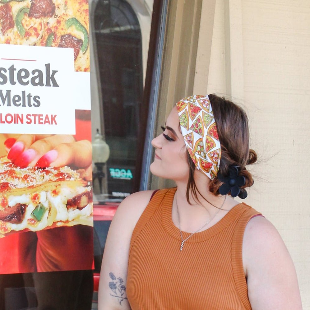 Sliced Pizza Stretch Headband - The Sassy Olive