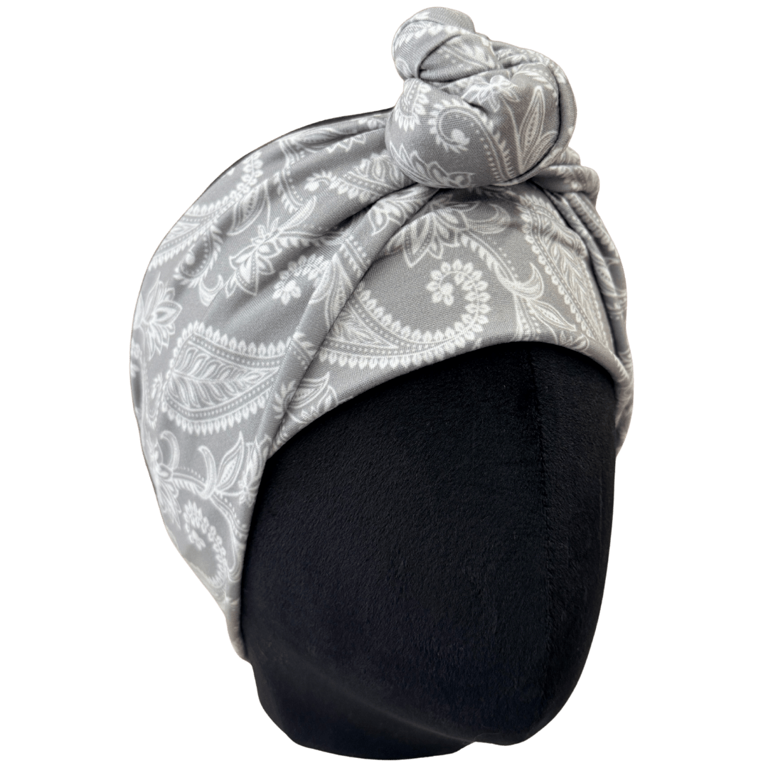 Smoke Paisley Wrap Headband - The Sassy Olive