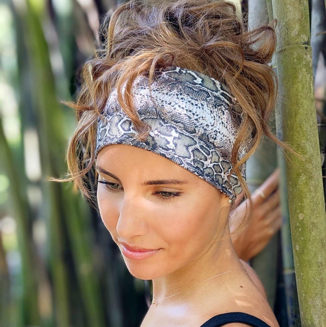 Snakeskin Stretch Headband - The Sassy Olive