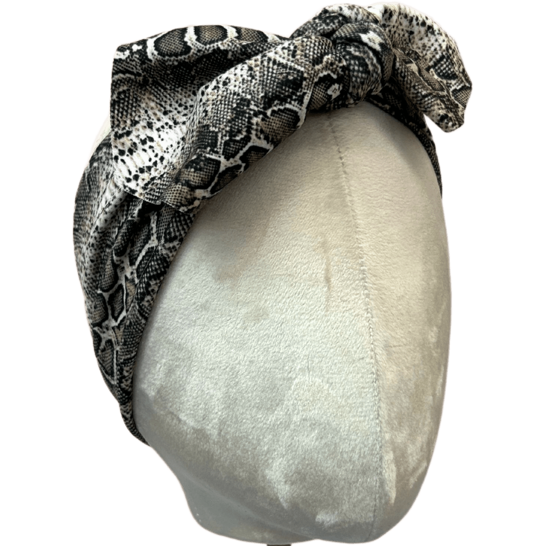 Snakeskin Top Knot Headband - The Sassy Olive