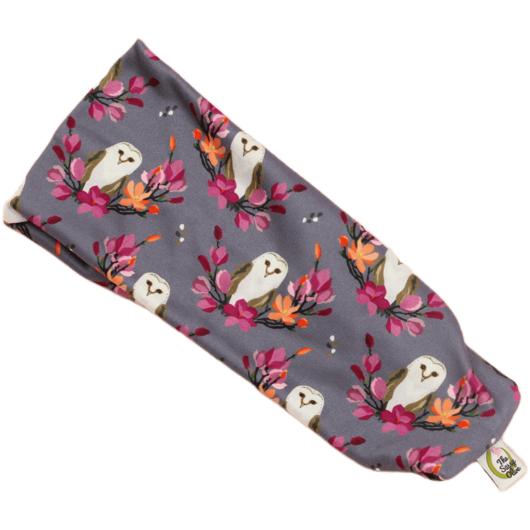 Snowy Owls Stretch Headband - The Sassy Olive