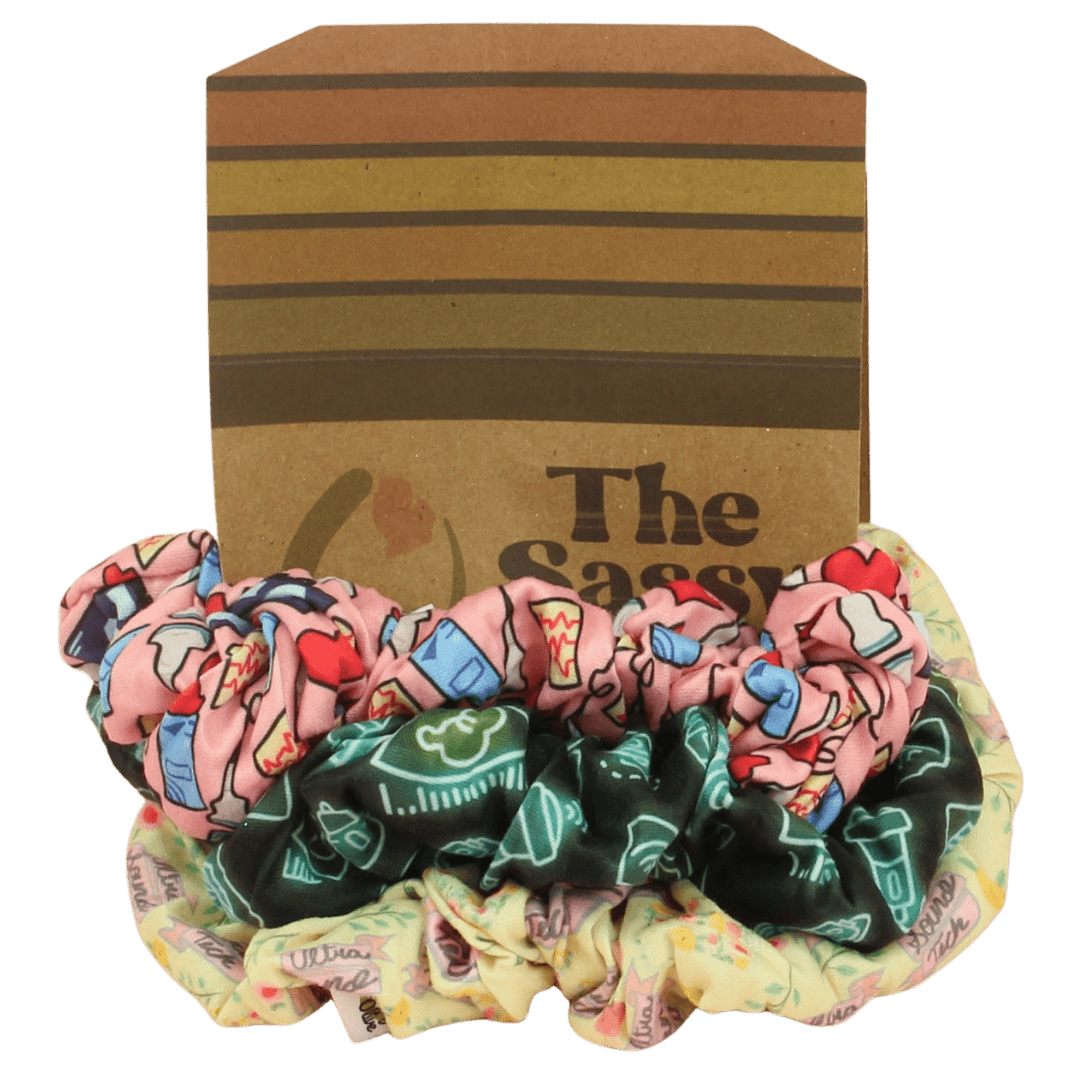 Sonographer Scrunchies - The Sassy Olive