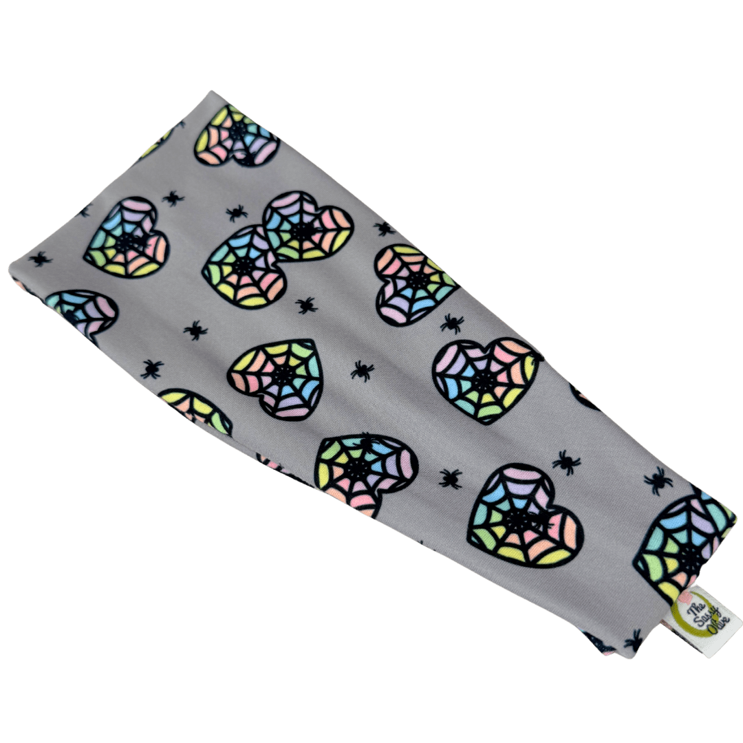 Spider Hearts Stretch Headband - The Sassy Olive