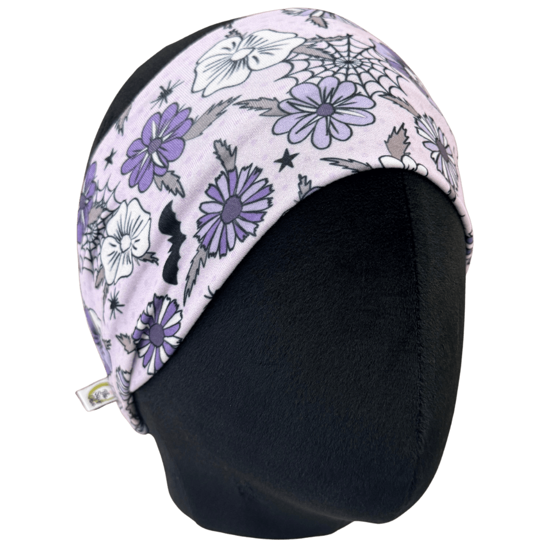 Spooky Lilac Floral Stretch Headband - The Sassy Olive
