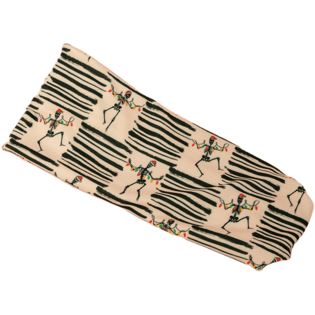 Spooky Merry Skeleton Stretch Headband - The Sassy Olive