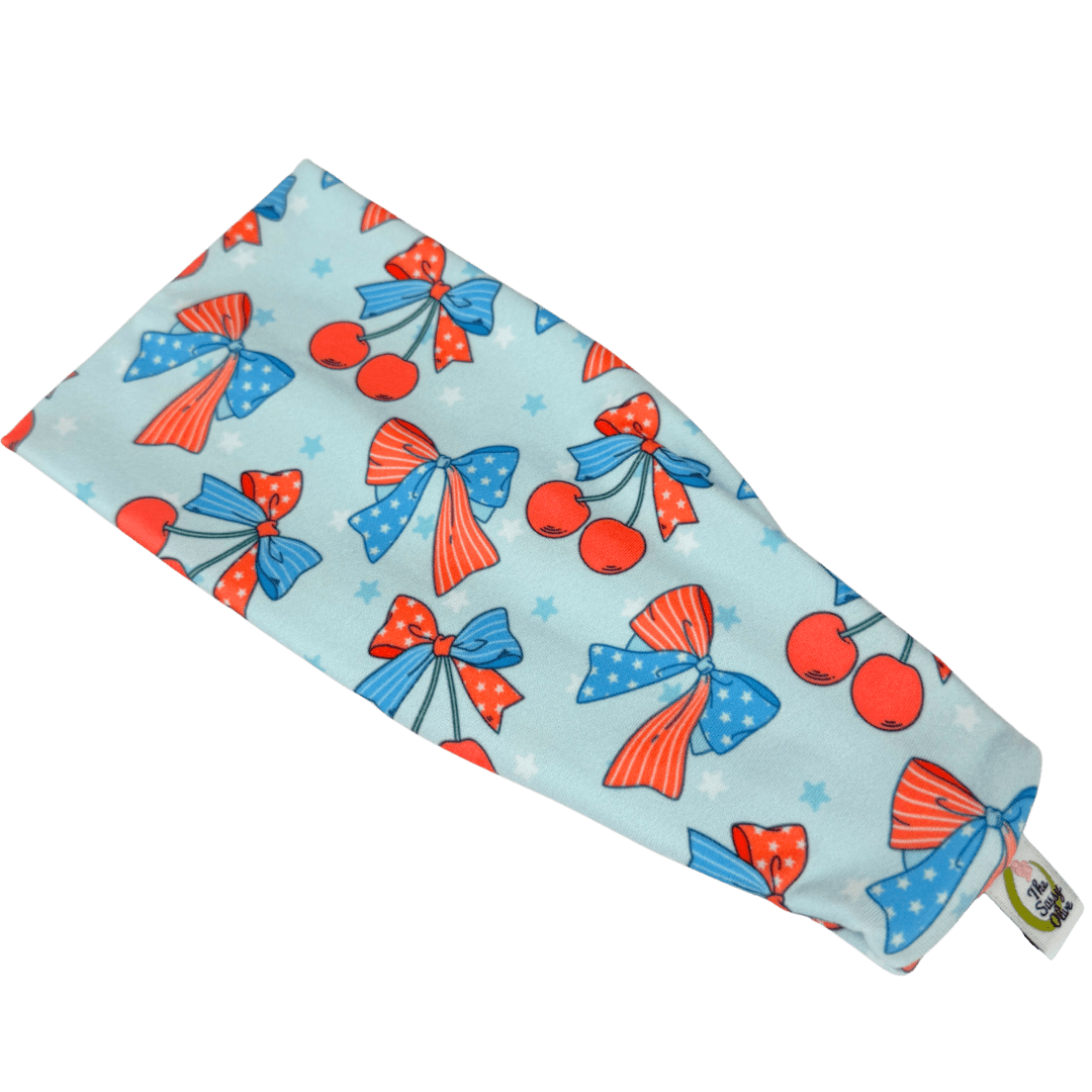 Stars &amp; Cherries Stretch Headband - The Sassy Olive