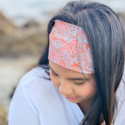 Starstruck Coral Stretch Headband - The Sassy Olive