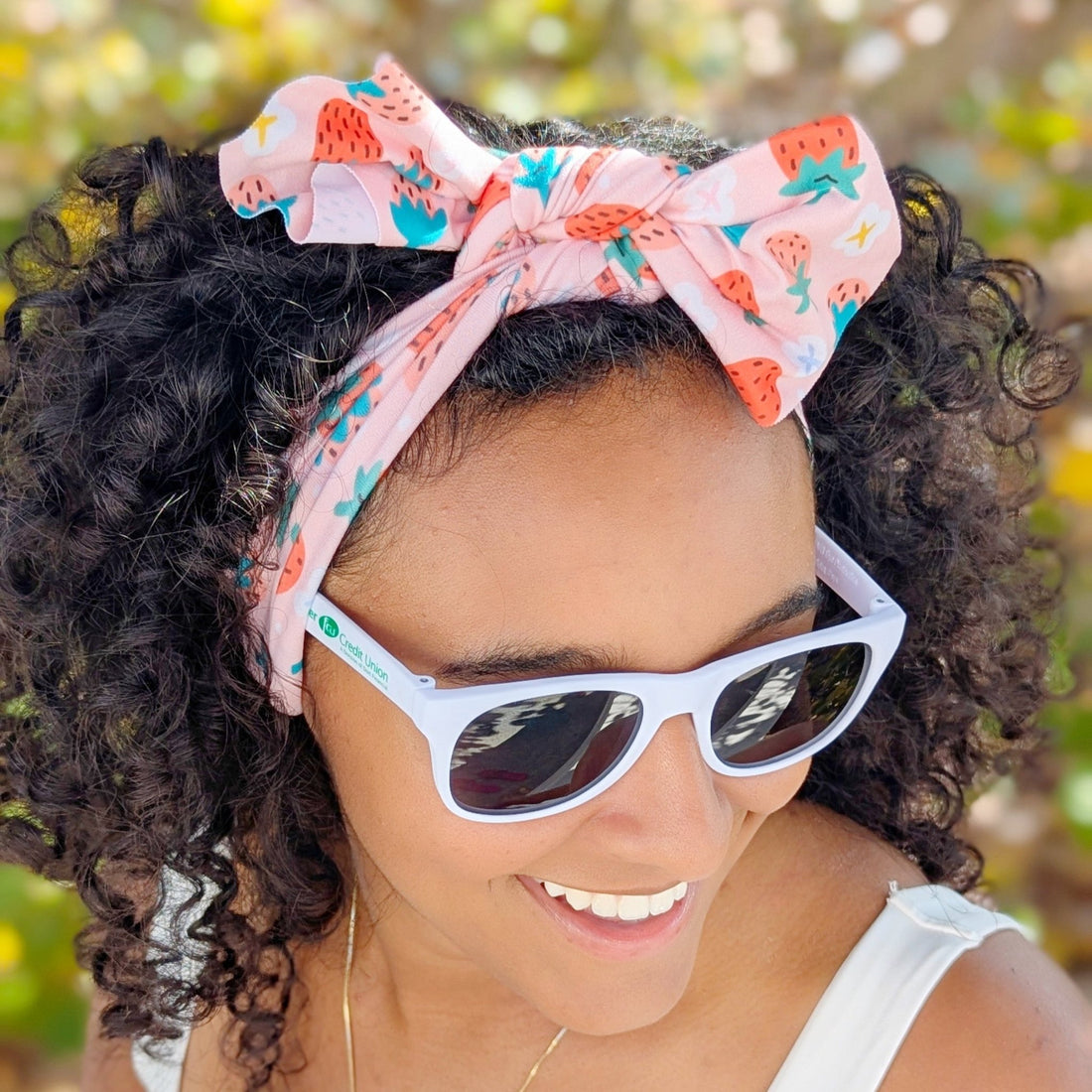 Strawberry Garden Topknot Headband - The Sassy Olive