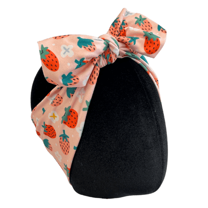 Strawberry Garden Topknot Headband - The Sassy Olive
