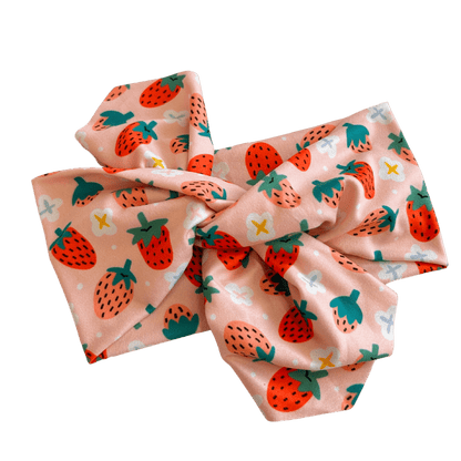 Strawberry Garden Topknot Headband - The Sassy Olive