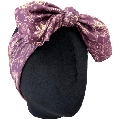 Sugar Plum Paisley Top Knot Headband - The Sassy Olive