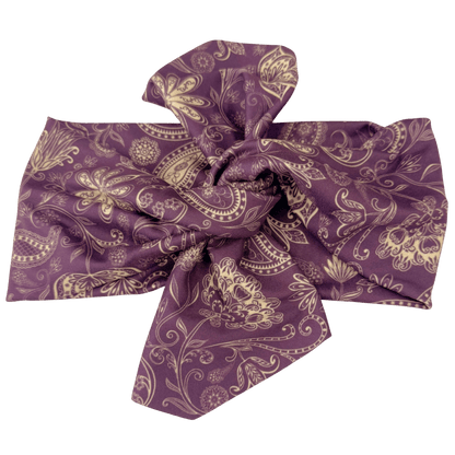 Sugar Plum Paisley Top Knot Headband - The Sassy Olive