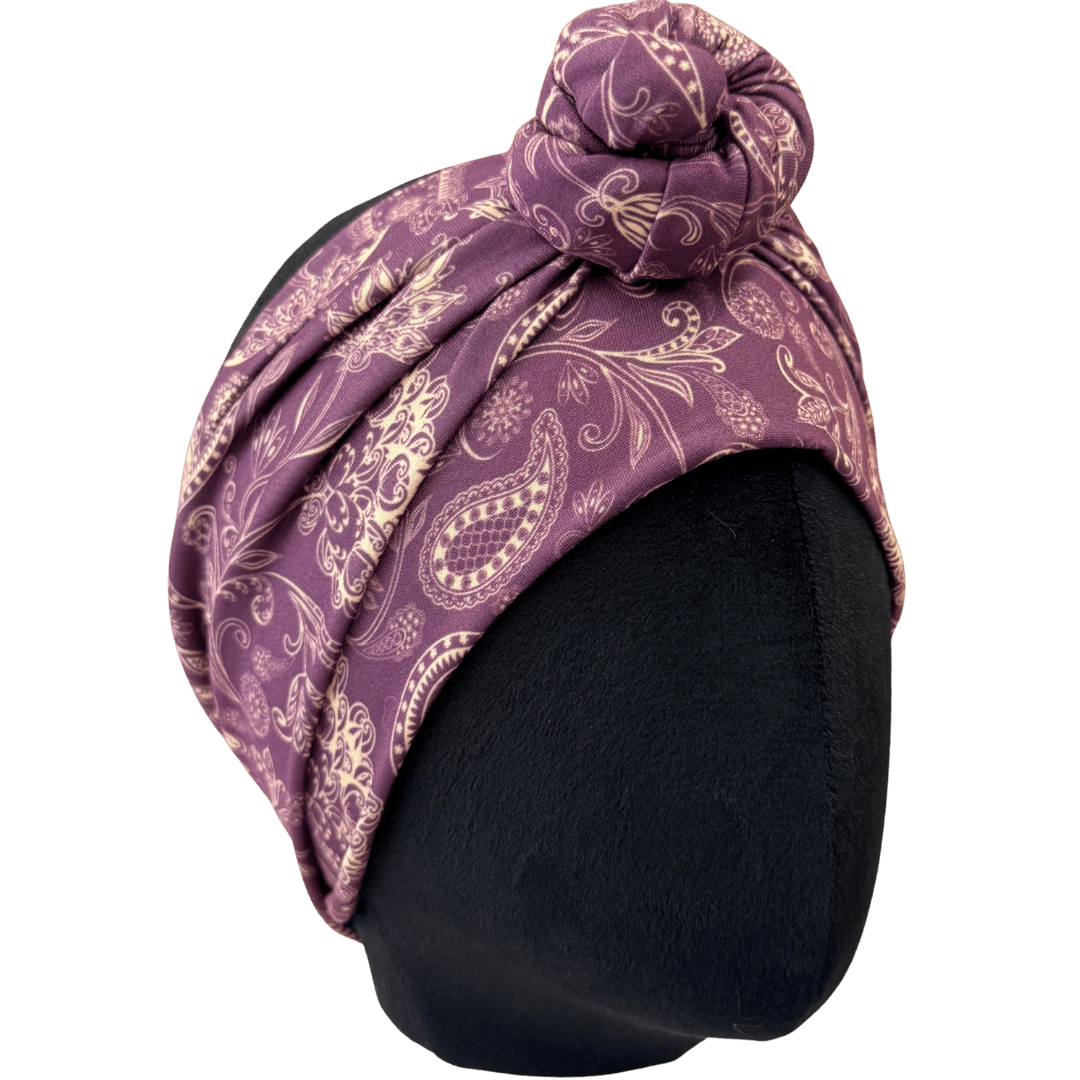 Sugar Plum Paisley Wrap Headband - The Sassy Olive