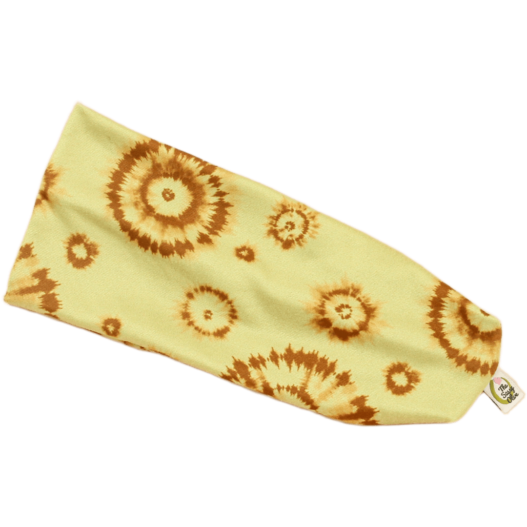 Sun Bleached Splatter Tie Dye Stretch Headband - The Sassy Olive