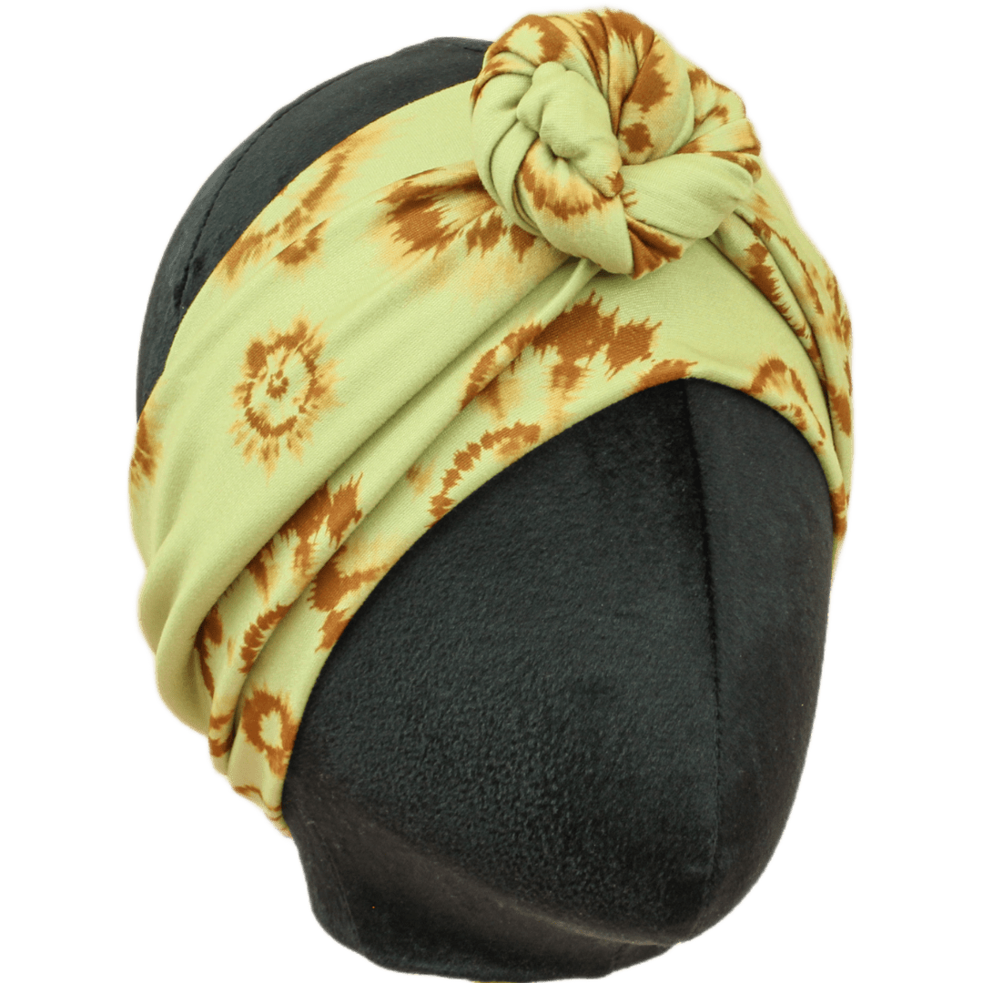 Sun Bleached Splatter Tie Dye Wrap Headband - The Sassy Olive