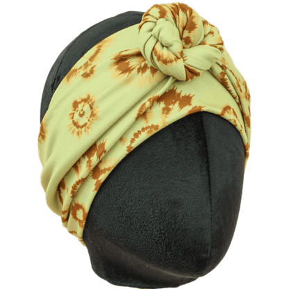 Sun Bleached Splatter Tie Dye Wrap Headband - The Sassy Olive