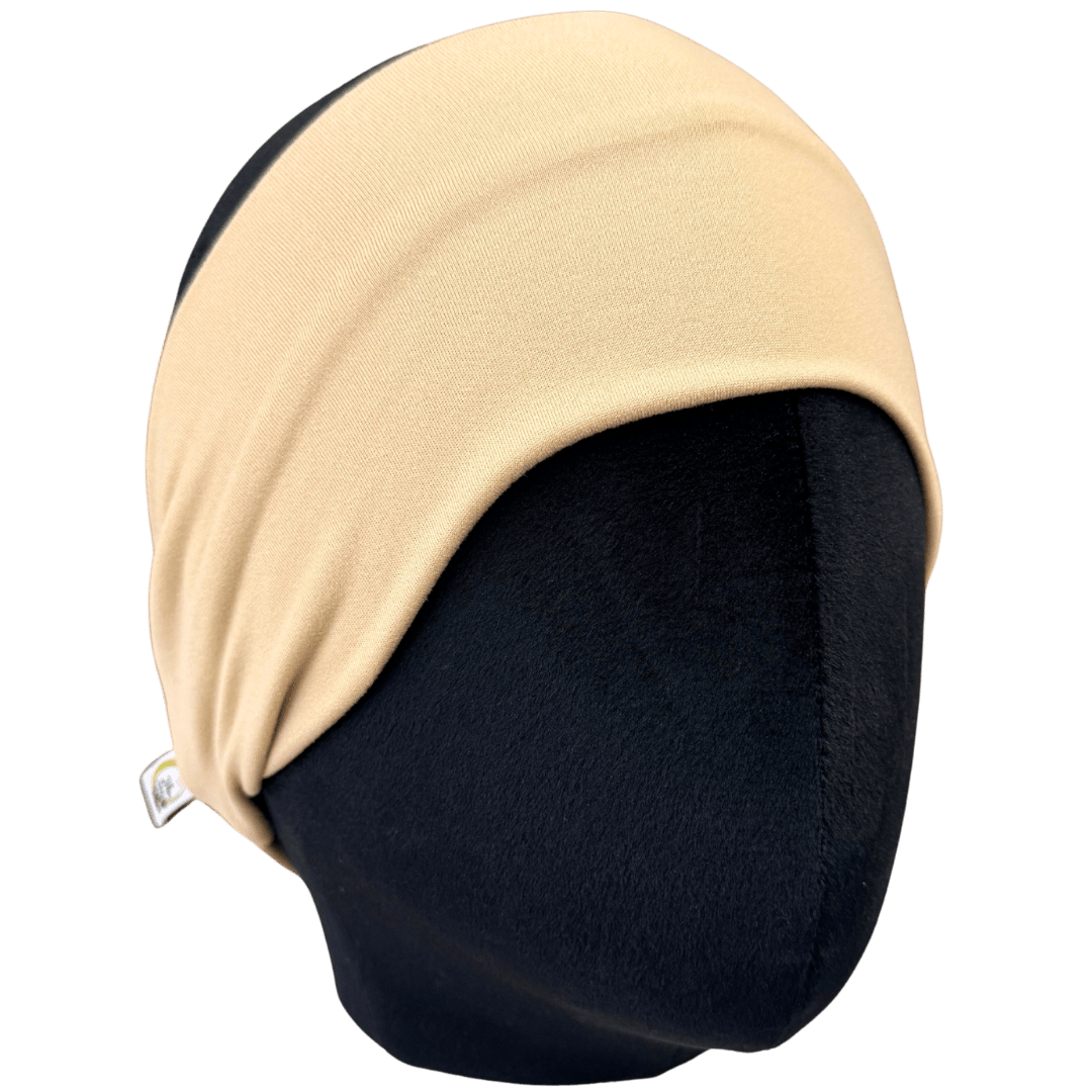 Tan Solid Stretch Headband - The Sassy Olive