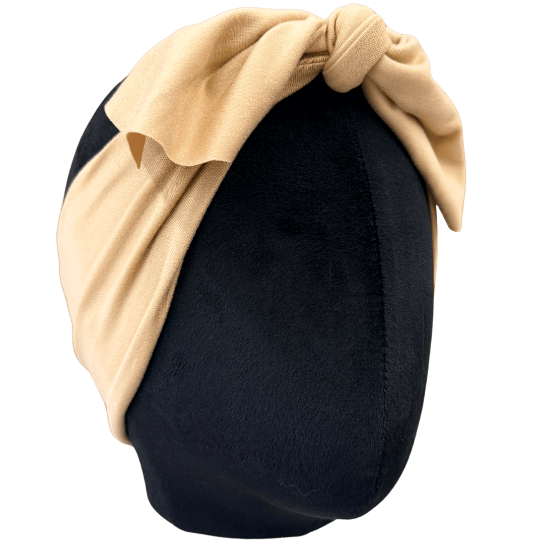 Tan Solid Top Knot Headband - The Sassy Olive
