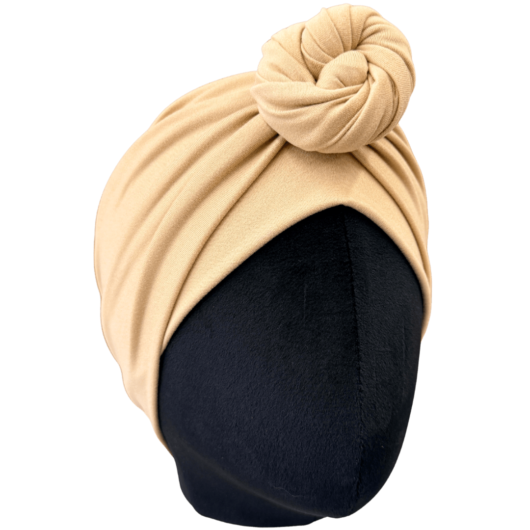 Tan Solid Wrap Headband - The Sassy Olive