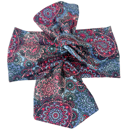 Tangier Paisley Top Knot Headband - The Sassy Olive