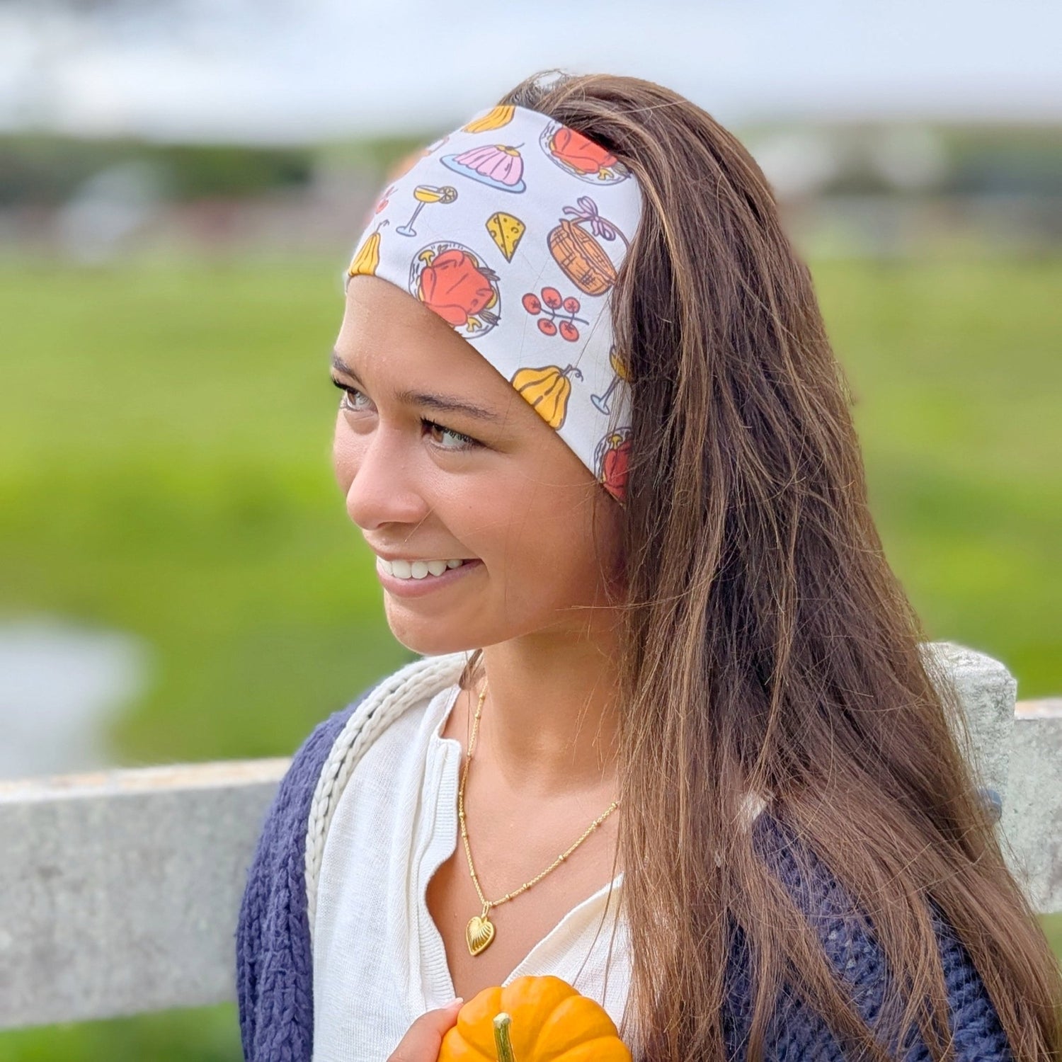 Thanksgiving Dinner Stretch Headband - The Sassy Olive