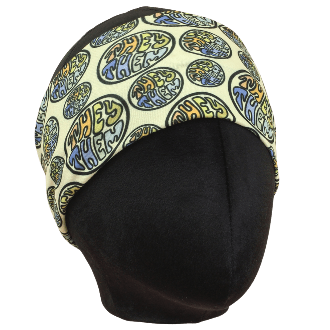 They/Them Pronouns Stretch Headband - The Sassy Olive