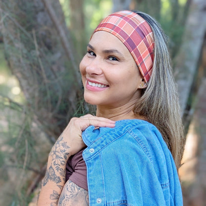 Thorny Plaid Stretch Headband - The Sassy Olive