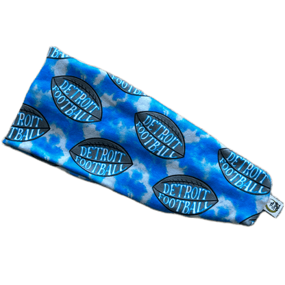 Tie Dye Detroit Football Stretch Headband - The Sassy Olive