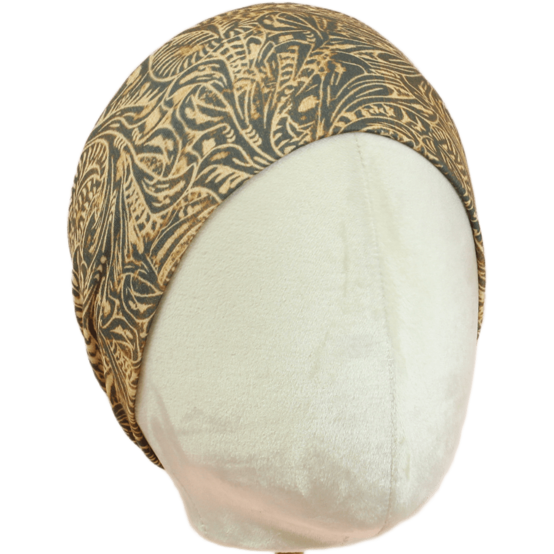 Tooled Leather Stretch Headband - The Sassy Olive