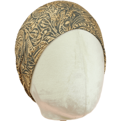 Tooled Leather Stretch Headband - The Sassy Olive