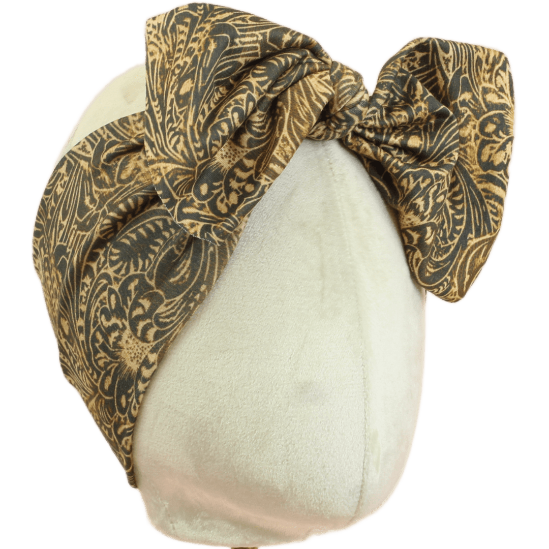 Tooled Leather Top Knot Headband - The Sassy Olive