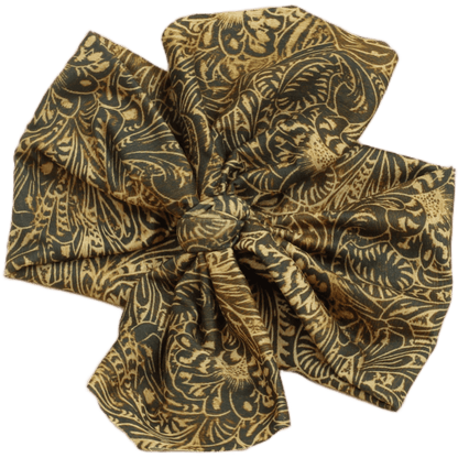 Tooled Leather Top Knot Headband - The Sassy Olive