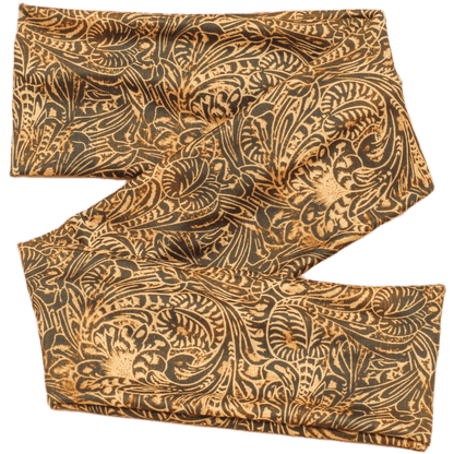Tooled Leather Wrap Headband - The Sassy Olive