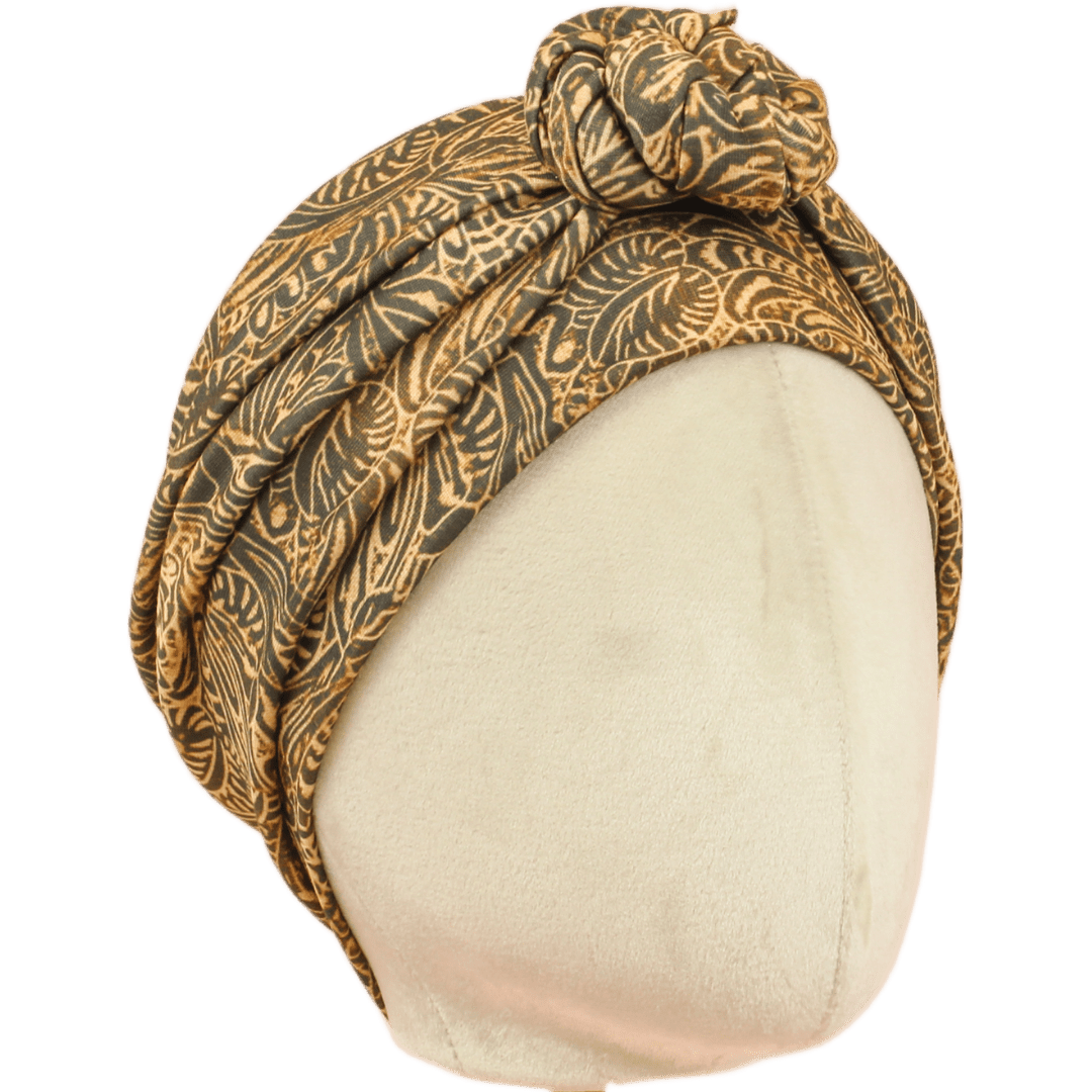 Tooled Leather Wrap Headband - The Sassy Olive