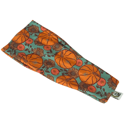 Turquoise Pumpkin Patch Stretch Headband - The Sassy Olive